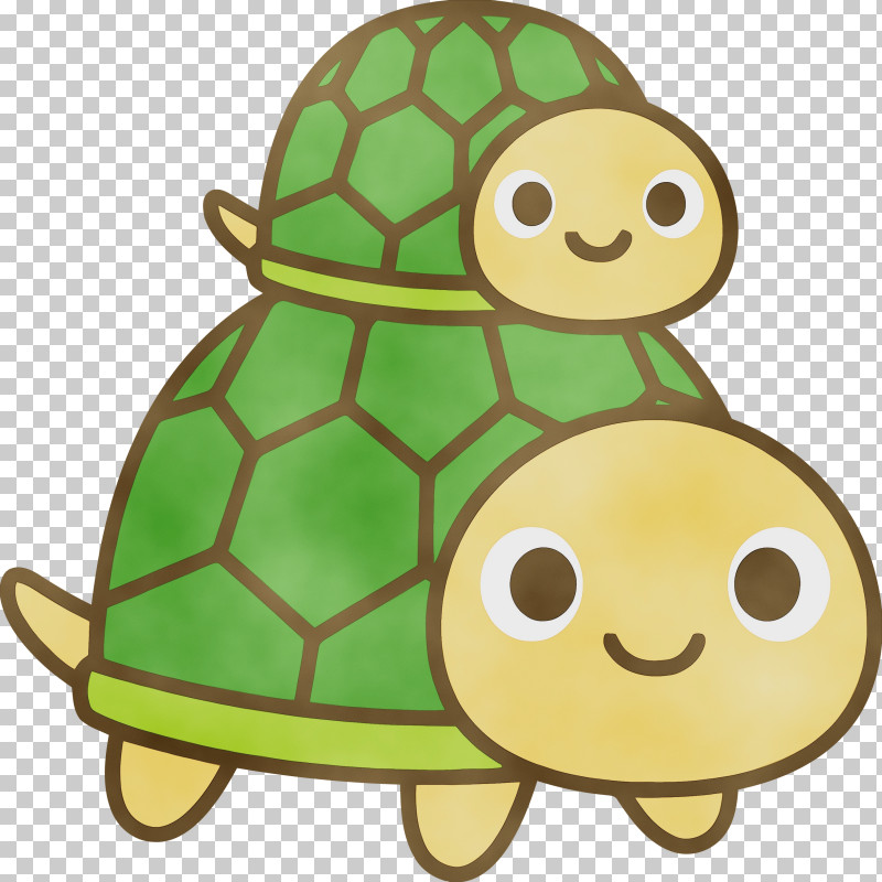 Green Tortoise Turtle Yellow Cartoon PNG, Clipart, Cartoon, Cartoon Turtle,  Cute Turtle, Green, Paint Free PNG