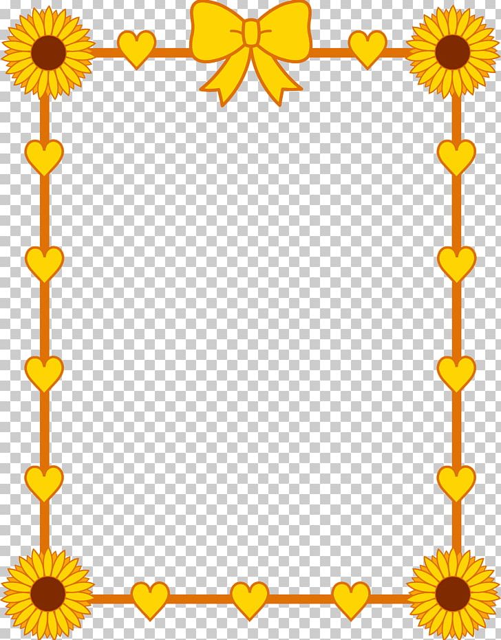 Common Sunflower Free Content PNG, Clipart, Area, Border, Cute Frame Cliparts, Cut Flowers, Flora Free PNG Download