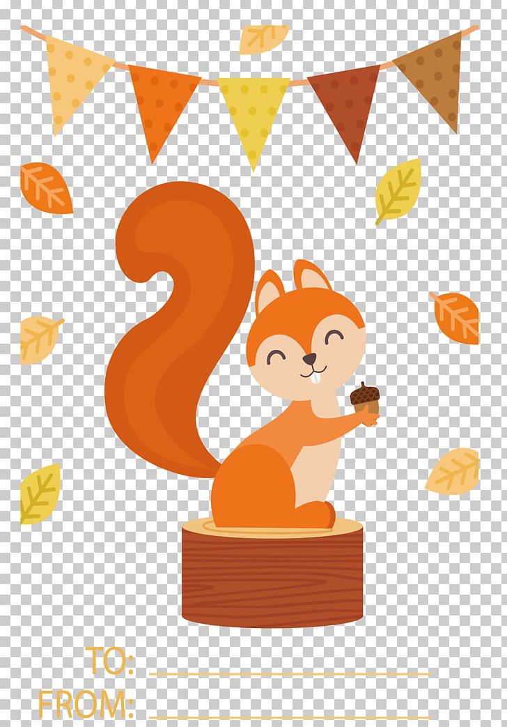 Squirrel Gift PNG, Clipart, Animals, Area, Autumn, Autumn Leaves, Autumn Vector Free PNG Download