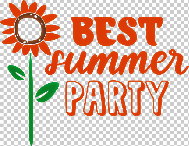 Best Summer Party Summer PNG, Clipart, Cut Flowers, Floral Design, Flower, Line, Logo Free PNG Download