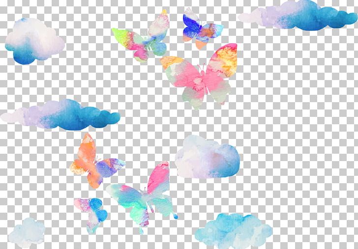 Butterfly Watercolor Painting Euclidean PNG, Clipart, Blue, Butterfly Vector, Color, Colorful, Computer Wallpaper Free PNG Download