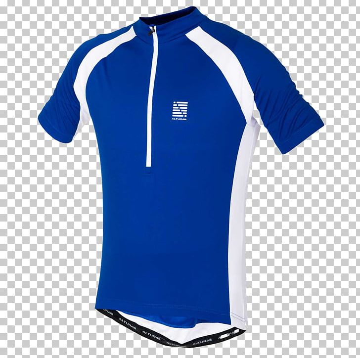 T-shirt Blue Sleeve Sports Fan Jersey Cycling Jersey PNG, Clipart, Active Shirt, Bicycle Jersey, Blue, Clothing, Cobalt Blue Free PNG Download