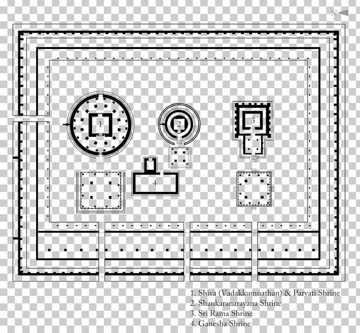 Vadakkunnathan Temple Guruvayur Koodalmanikyam Temple Hindu Temple PNG, Clipart, Architecture, Area, Black And White, Diagram, Drawing Free PNG Download