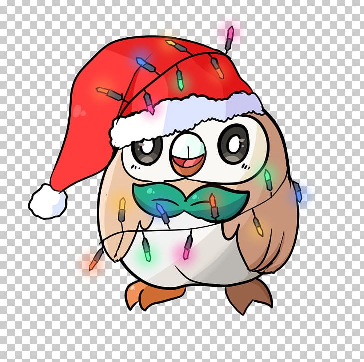 Santa Claus Christmas Ornament Rowlet PNG, Clipart, Animated Film, Art, Artwork, Beak, Bird Free PNG Download