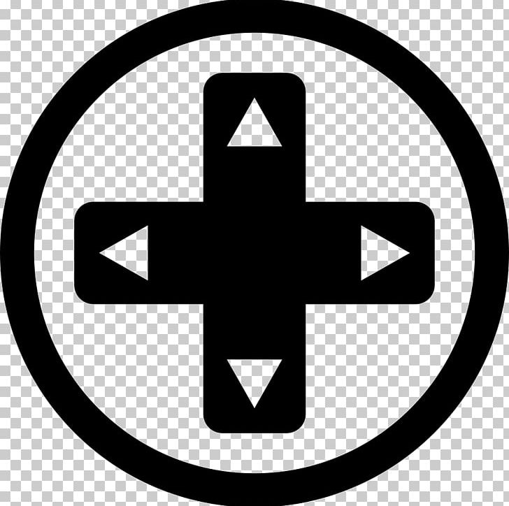 Joystick Game Controllers Xbox 360 Computer Icons GameCube Controller PNG, Clipart, Area, Arrow, Black And White, Button, Circle Free PNG Download