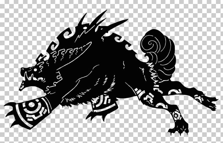Dragon Taotie Chinese Mythology Legendary Creature PNG, Clipart, Art, Bixi, Black And White, Carnivoran, Chinese Mythology Free PNG Download