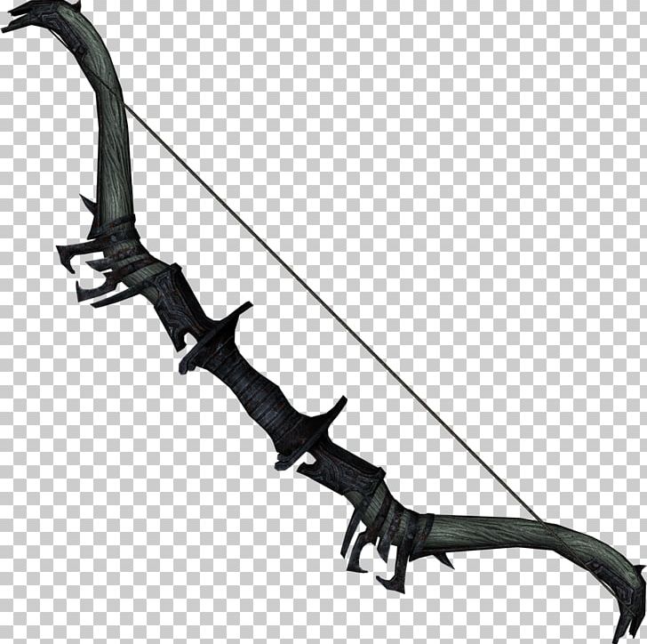 The Elder Scrolls V: Skyrim – Dragonborn Oblivion The Elder Scrolls V: Skyrim – Dawnguard Bow And Arrow PNG, Clipart, Arrow, Automotive Exterior, Auto Part, Black And White, Bow Free PNG Download