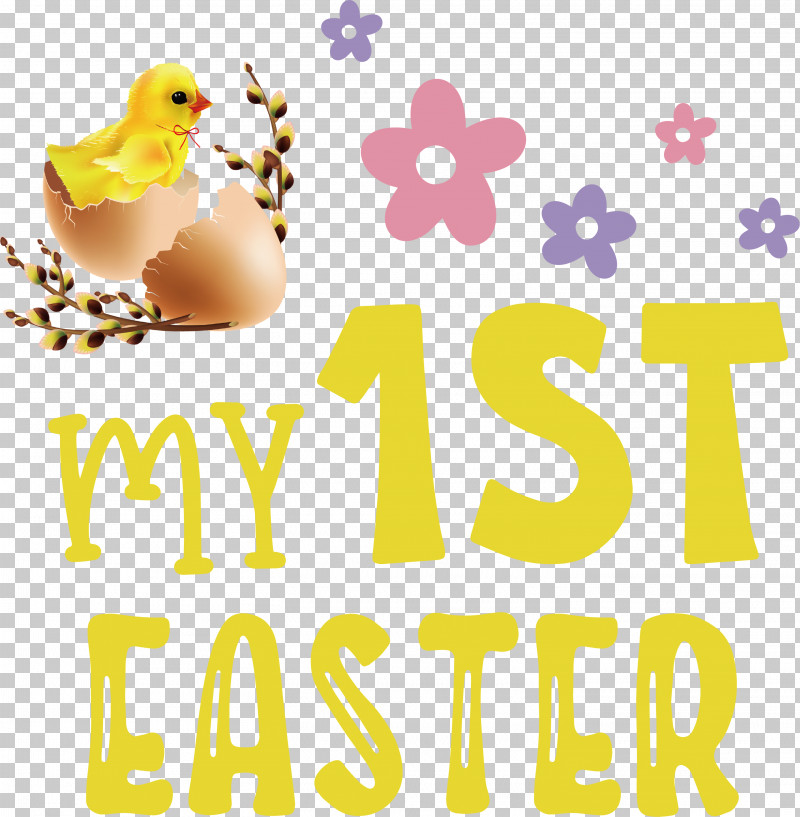 Happy Easter Day My 1st Easter PNG, Clipart, Beak, Happiness, Happy Easter Day, Line, Logo Free PNG Download
