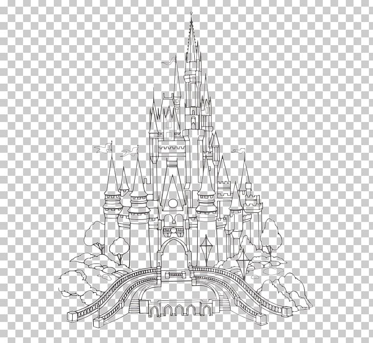 Magic Kingdom Sleeping Beauty Castle Neuschwanstein Castle Cinderella Castle PNG, Clipart, Artwork, Black And White, Castle, Child, Color Free PNG Download