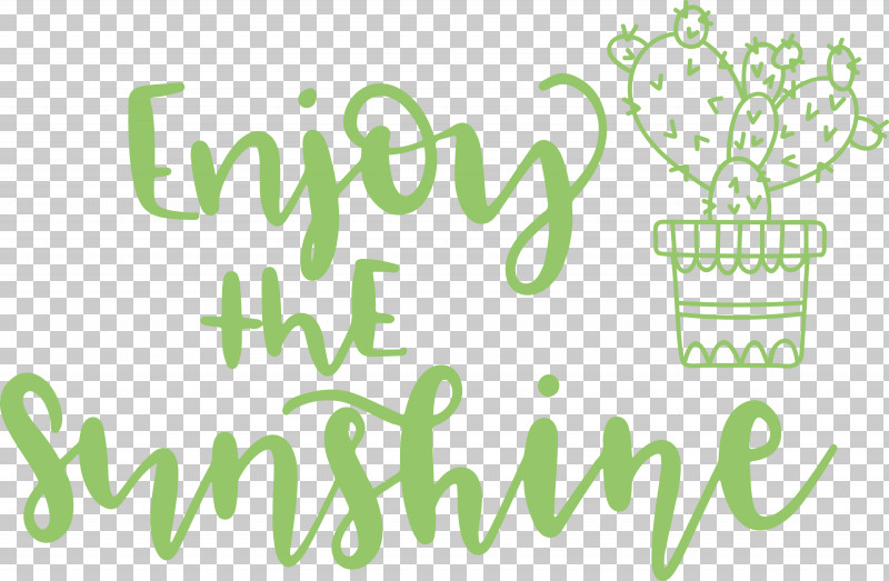Sunshine Enjoy The Sunshine PNG, Clipart, Green, Leaf, Logo, Number, Sunshine Free PNG Download