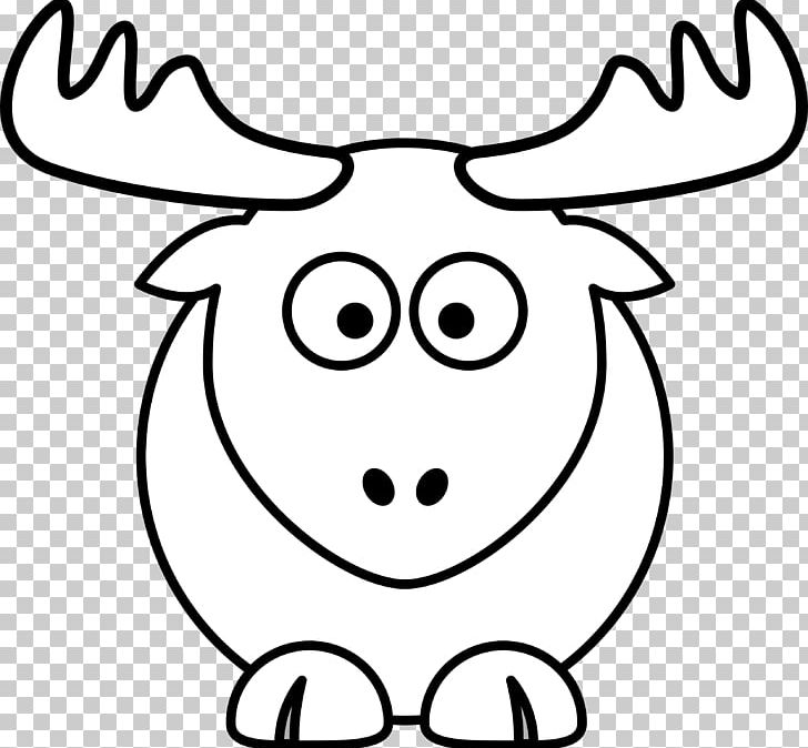 Domestic Pig Cartoon Reindeer Drawing PNG, Clipart, Area, Art, Black And White, Cartoon, Child Free PNG Download