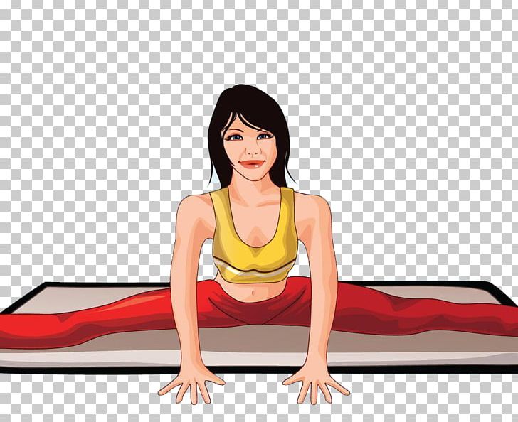Cartoon Yoga PNG, Clipart, Abdomen, Arm, Download, Euclidean Vector, Fitness Free PNG Download