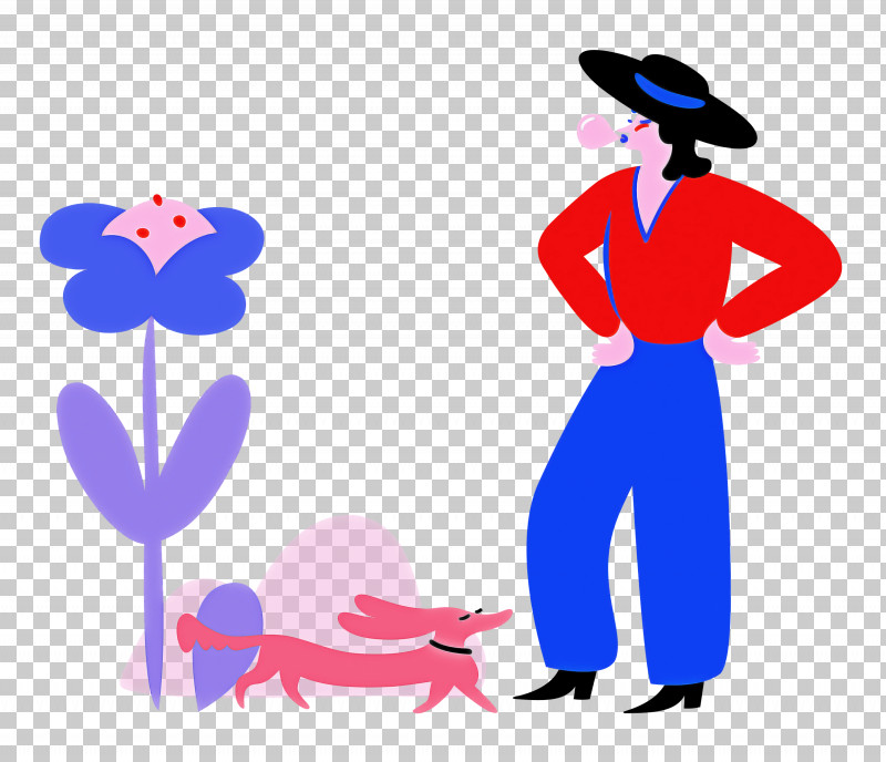 Park Pet Lady PNG, Clipart, Cartoon, Dog, Electric Blue M, Fashion, Geometry Free PNG Download