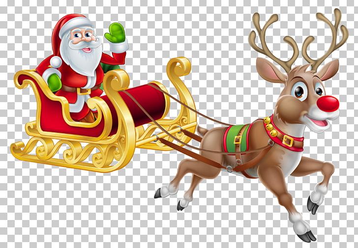 Santa Claus Reindeer Christmas PNG, Clipart, Christmas, Christmas Decoration, Christmas Ornament, Deer, Fictional Character Free PNG Download