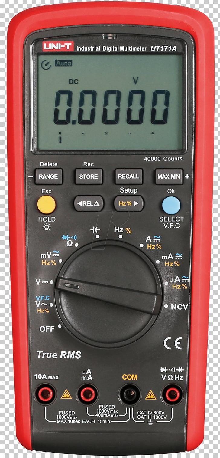 Digital Multimeter True RMS Converter Display Device Ohm PNG, Clipart, Alternating Current, Capacitance, Capacitance Meter, Count, D 100 Free PNG Download