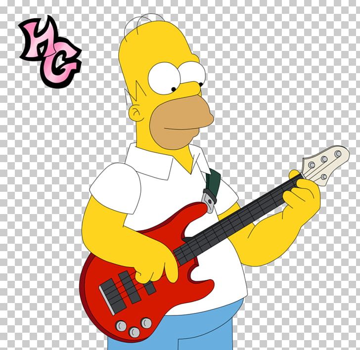 Homer Simpson Lisa Simpson Bart Simpson Bass Guitar PNG, Clipart, Art, Bart Simpson, Bass Guitar, Beak, Bird Free PNG Download