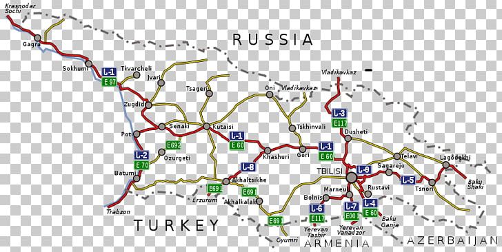 Roads In Georgia European Route E06 International E-road Network PNG, Clipart, Area, Bypass, Controlledaccess Highway, European Route E06, European Route E403 Free PNG Download