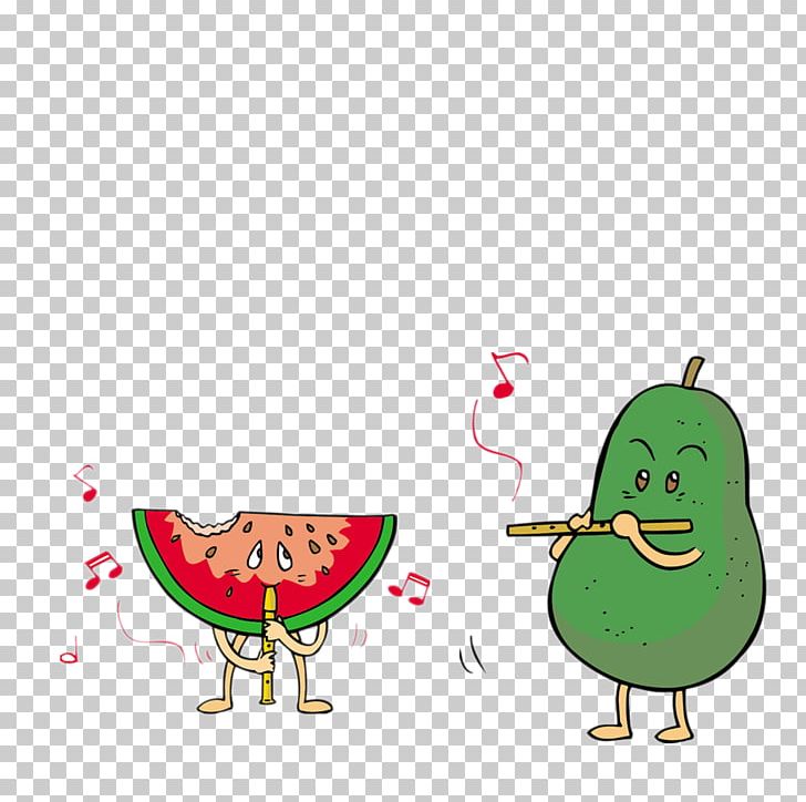 Watermelon Flute Fruit PNG, Clipart, Apple Fruit, Art, Beak, Bird, Cartoon Free PNG Download