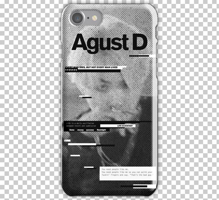 IPhone BTS Mobile Phone Accessories Samsung Galaxy Product Design PNG, Clipart, Agust D, Black, Black And White, Brand, Bts Free PNG Download