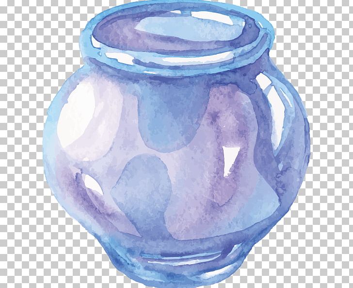 Watercolor Painting Drawing Jar PNG, Clipart, Architectural Drawing, Art, Artifact, Blue, Ceramic Free PNG Download