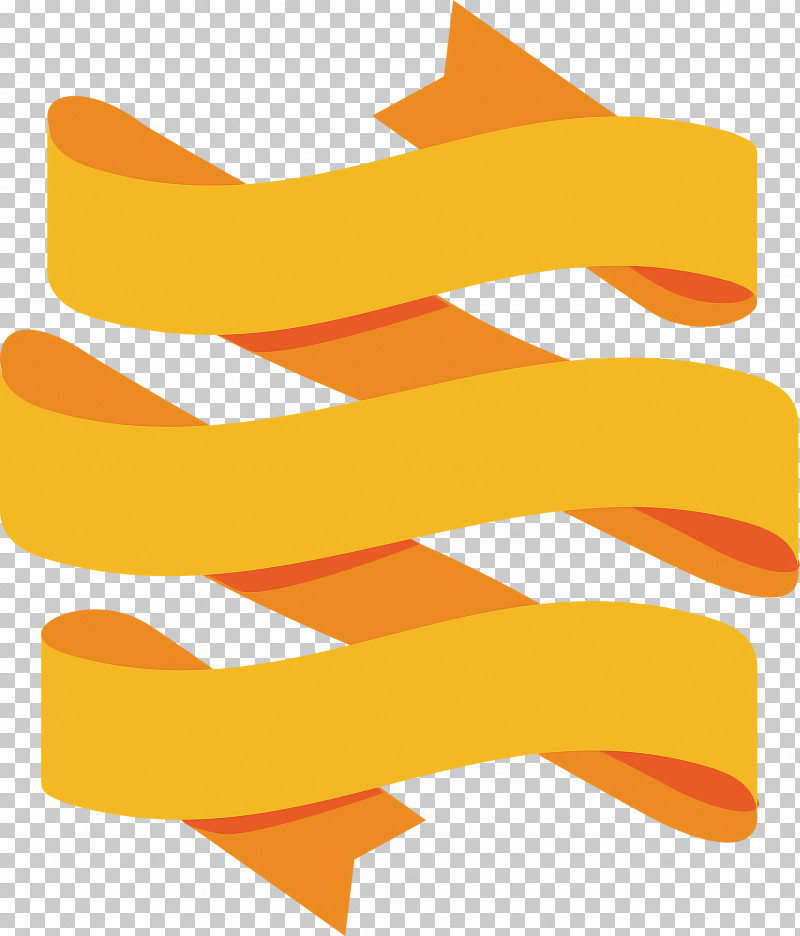 Ribbon Multiple Ribbon PNG, Clipart, Line, Logo, Multiple Ribbon, Orange, Ribbon Free PNG Download