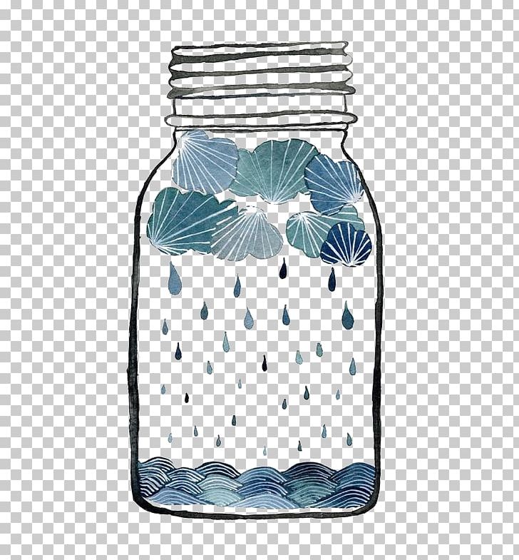 Rain Cloud Jar Storm Illustration PNG, Clipart, Abstract, Aqua, Art, Beer Glass, Blue Free PNG Download