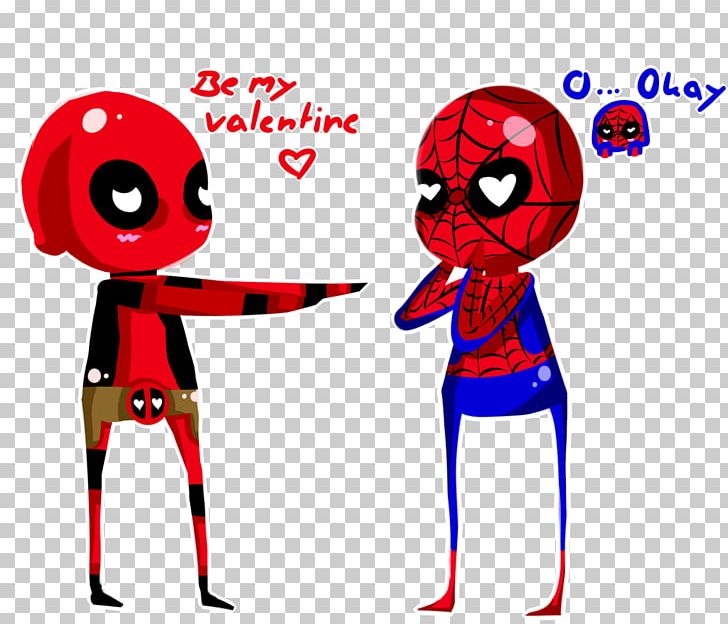 Spider-Man Deadpool Valentine's Day PNG, Clipart, Area, Art, Avengers, Cartoon, Comics Free PNG Download