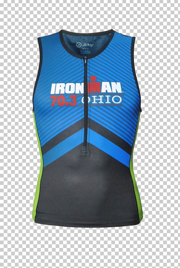 Gilets T-shirt Ironman 70.3 Sleeveless Shirt PNG, Clipart, Active Shirt, Active Tank, Active Undergarment, Blue, Clothing Free PNG Download