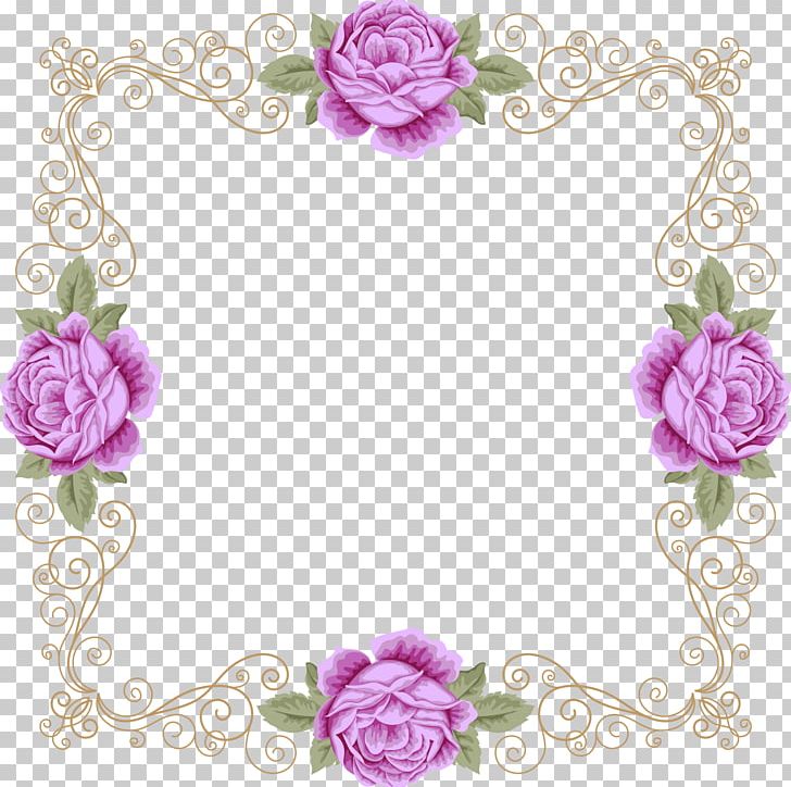 Wedding Invitation Garden Roses Violet PNG, Clipart, Border, Border Frame, Border Frames, Border Texture, Dig Free PNG Download
