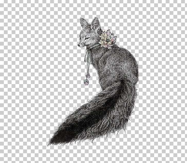 Drawing Fox Illustrator Illustration PNG, Clipart, Animal, Animals, Art, Background Black, Black Free PNG Download