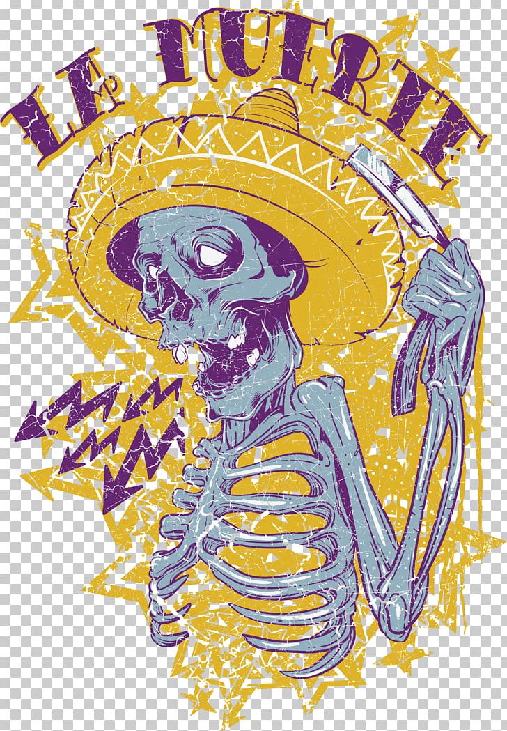 T-shirt Calavera Death Stock Photography Day Of The Dead PNG, Clipart, Animal Print, Art, Costume Design, Drawing, Fantasy Free PNG Download