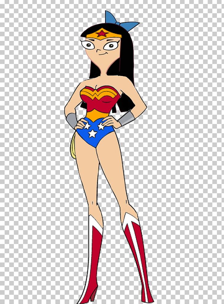 Wonder Woman Candace Flynn Isabella Garcia-Shapiro Phineas Flynn Ferb Fletcher PNG, Clipart, Arm, Black Hair, Cartoon, Comics, Deviantart Free PNG Download