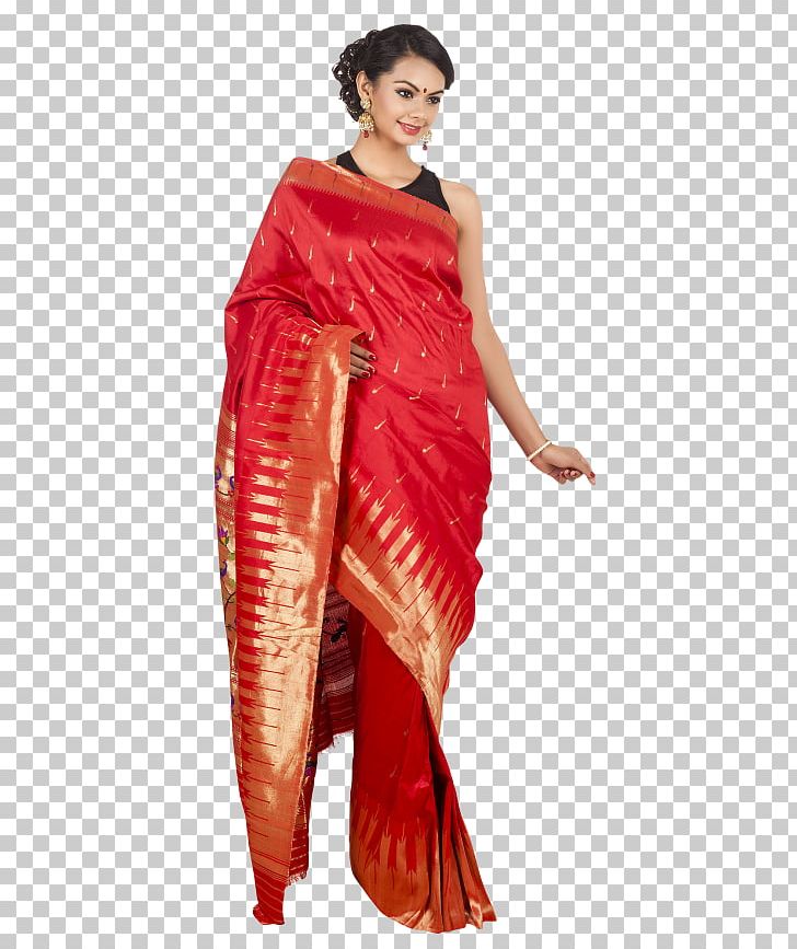 Wedding Sari Georgette PNG, Clipart, Banarasi Sari, Chanderi Sari, Clothing, Costume, Download Free PNG Download