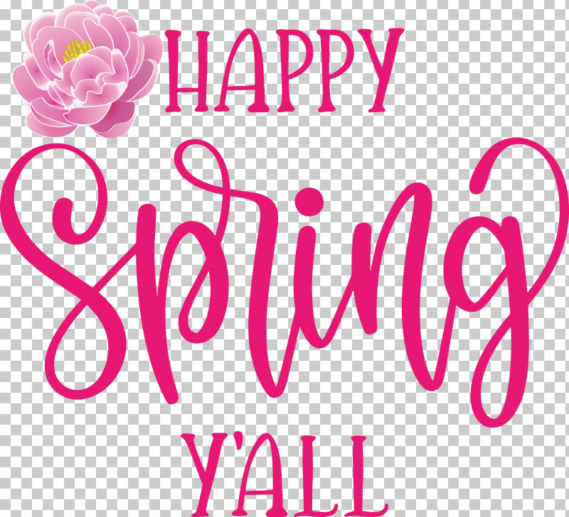 Happy Spring Spring PNG, Clipart, Calligraphy, Flower, Flower Bouquet, Happy Spring, Logo Free PNG Download
