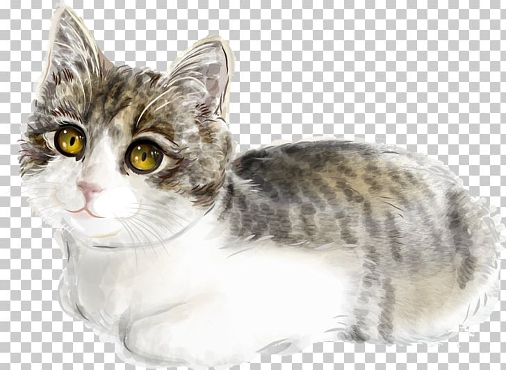 Cat Kitten Illustration PNG, Clipart, American Wirehair, Animal, Animals, Art, Carnivoran Free PNG Download