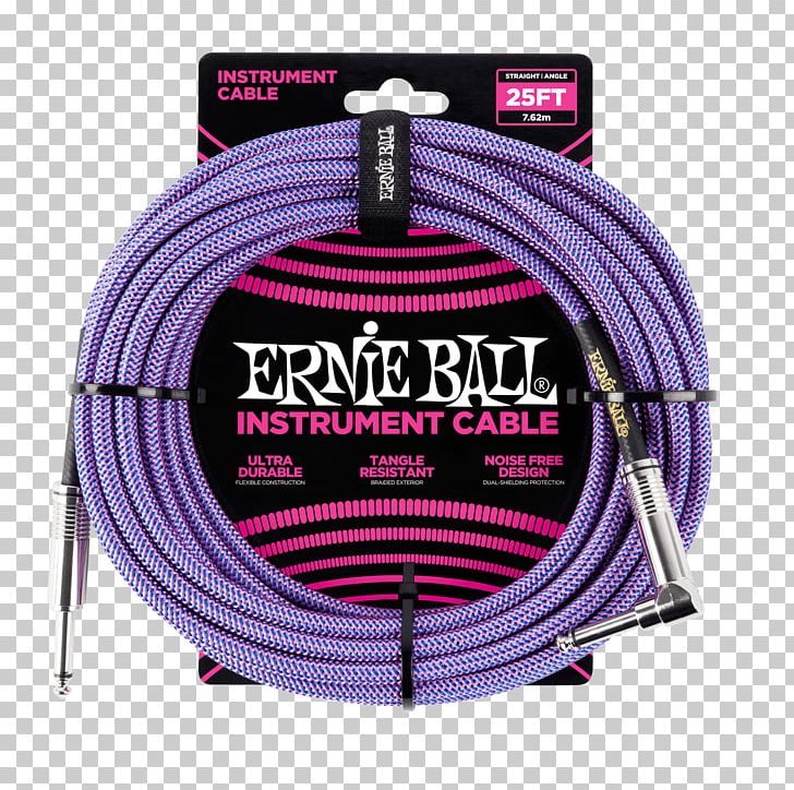 Musical Instruments Ernie Ball 1/4" TS Straight To Right-Angle Braided Instrument Cable Electric Guitar Electrical Cable String PNG, Clipart, Bass Guitar, Cable, Electrical Cable, Electric Guitar, Electronic Musical Instruments Free PNG Download