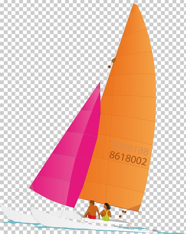 Sailing Ship Orange PNG, Clipart, Angle, Cone, Euclidean Vector, Ferry, Fin Free PNG Download