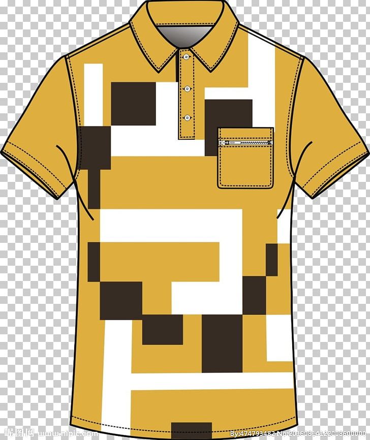 T-shirt Yellow Designer Polo Shirt PNG, Clipart, Angle, Brand, Clothing, Collar, Designer Free PNG Download