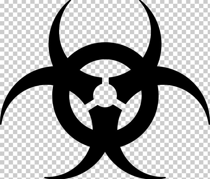 Biological Hazard Laboratory Contamination Symbol PNG, Clipart, Art, Artwork, Biological Hazard, Black And White, Circle Free PNG Download