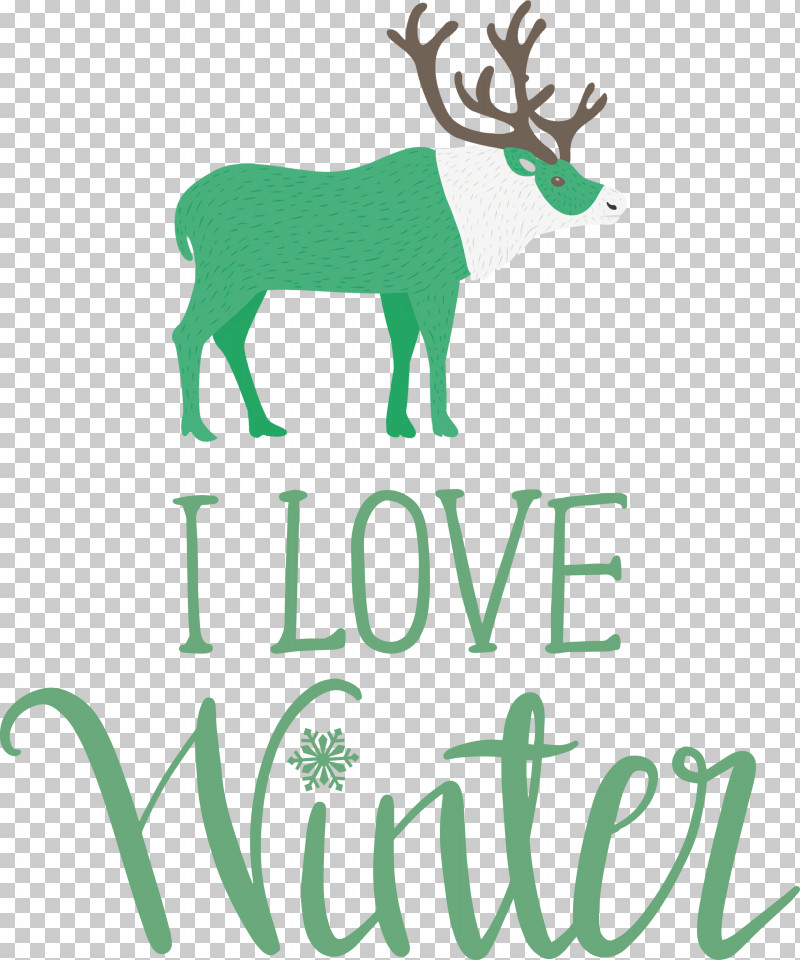 I Love Winter Winter PNG, Clipart, Antler, Biology, Deer, I Love Winter, Logo Free PNG Download