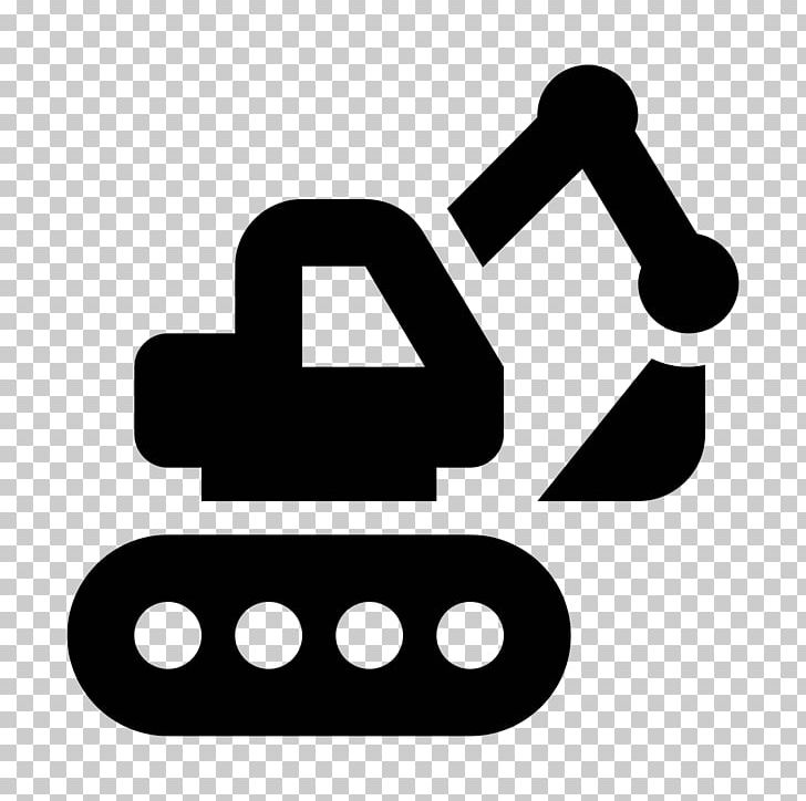 Excavator Computer Icons Heavy Machinery Crane PNG, Clipart, Architectural Engineering, Area, Black And White, Brand, Building Free PNG Download