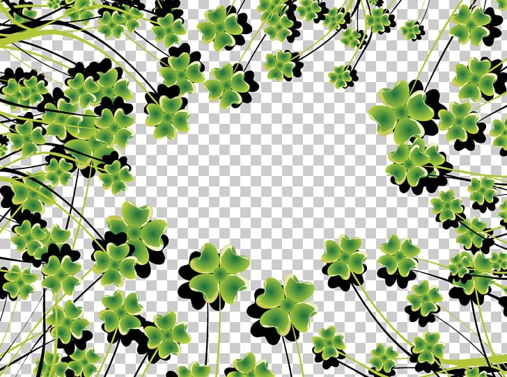 Four-leaf Clover Euclidean PNG, Clipart, Autumn Leaf, Branch, Clover, Clover Vector, Download Free PNG Download