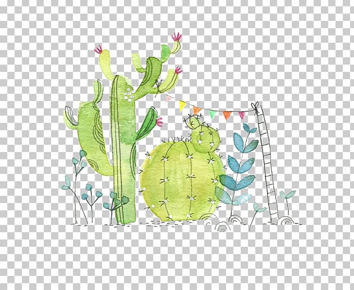 Cactaceae Watercolor Painting Paper Succulent Plant Illustration PNG, Clipart, Cactus, Cactus Garden, Cartoon, Color, Drawing Free PNG Download