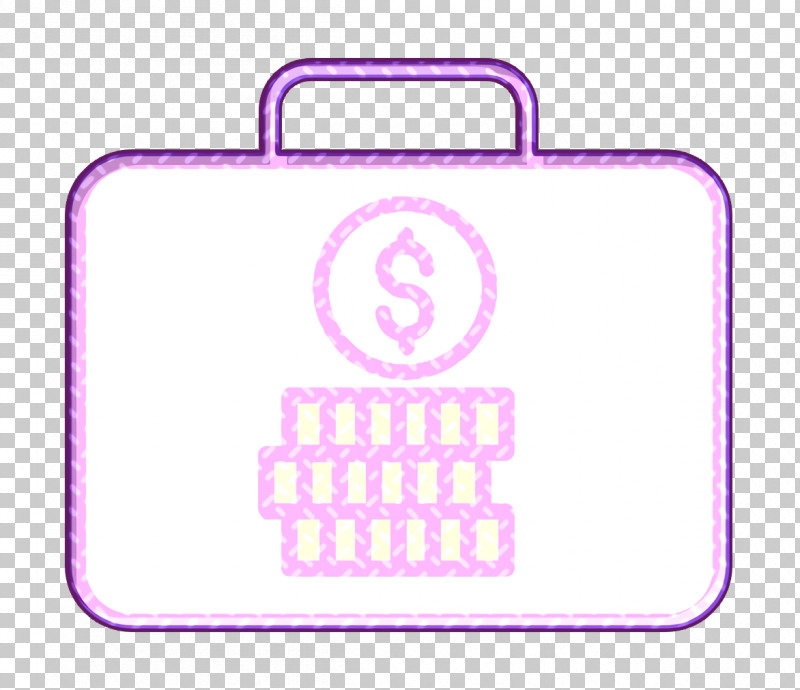 Investment Icon Business And Finance Icon Suitcase Icon PNG, Clipart, Business And Finance Icon, Investment Icon, Label, Magenta, Material Property Free PNG Download