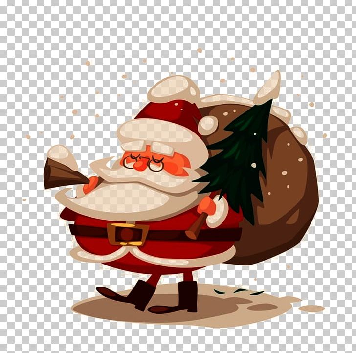Illustrator Christmas Card Christmas Tree Illustration PNG, Clipart, Cartoon, Cartoon Santa Claus, Christmas, Christmas Card, Christmas Gift Free PNG Download