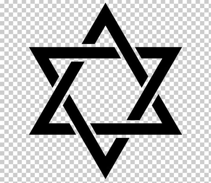 The Star Of David Judaism PNG, Clipart, Angle, Area, Black And White, Brand, David Free PNG Download