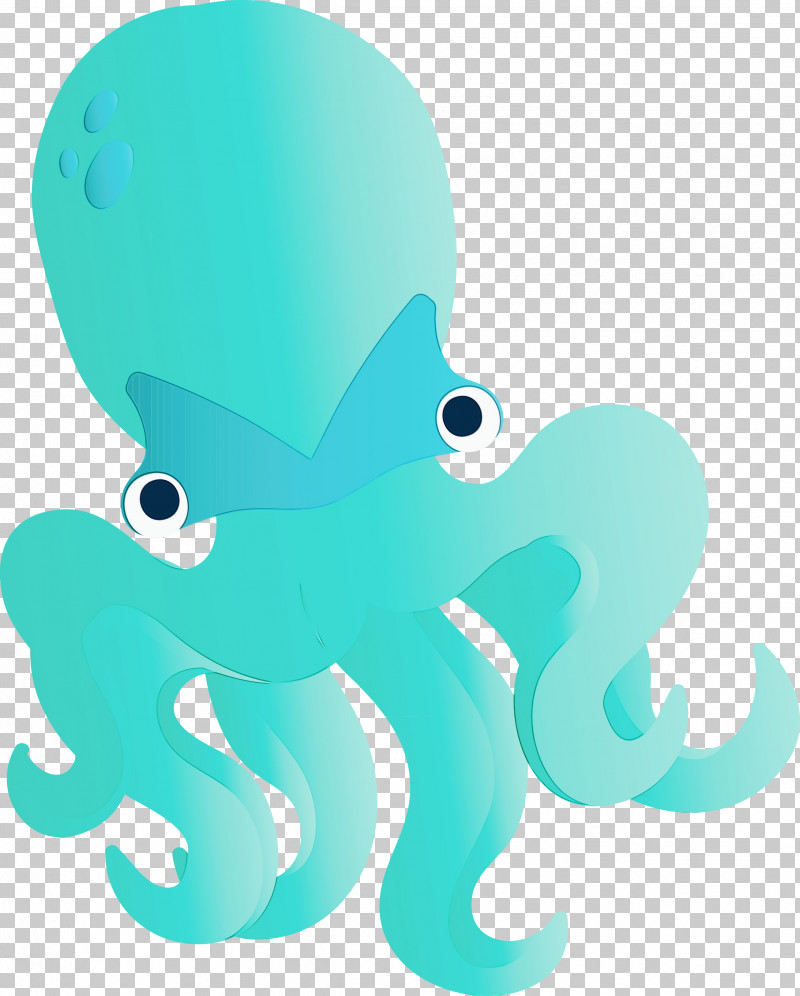 Octopus Aqua Turquoise Giant Pacific Octopus Octopus PNG, Clipart, Animal Figure, Aqua, Giant Pacific Octopus, Octopus, Paint Free PNG Download
