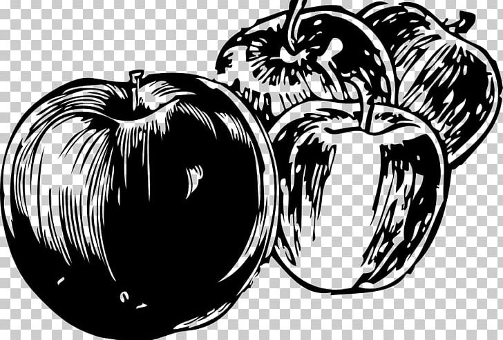 black and white apples clipart