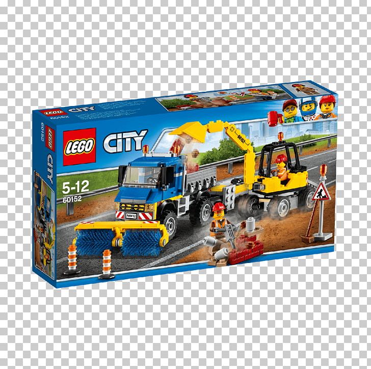 LEGO 60152 City Sweeper & Excavator Lego City Car Toy PNG, Clipart, Car, Excavator, Lego, Lego 60152 City Sweeper Excavator, Lego City Free PNG Download