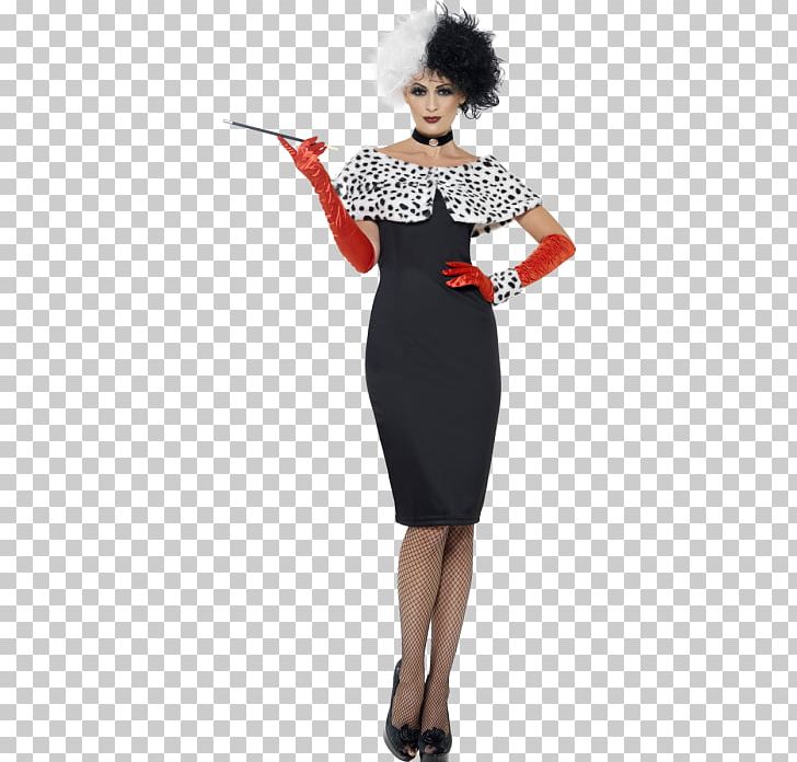Cruella De Vil Costume Party Dress Halloween Costume PNG, Clipart, Cigarette Holder, Clothing, Clothing Sizes, Cocktail Dress, Costume Free PNG Download